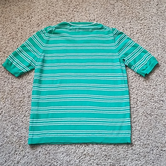 100% Merino Light Weight Wool Short Sleeve Sweater - Picture 3 of 3